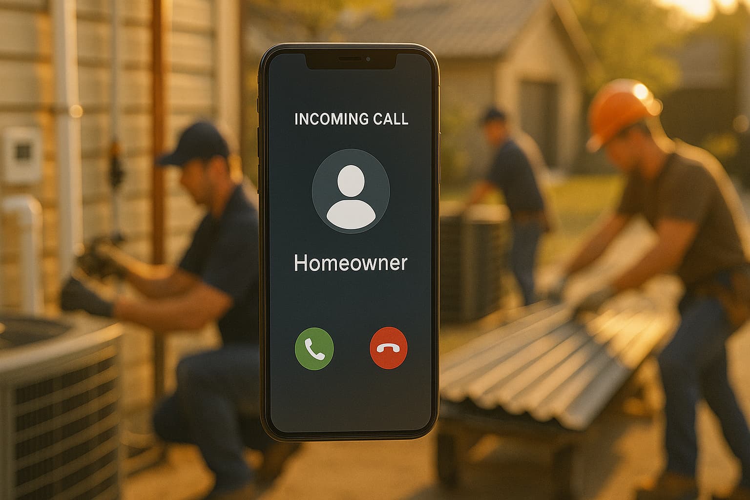 Pay per call lead generation bringing qualified customers to busy home service contractors in HVAC, plumbing, and roofing.