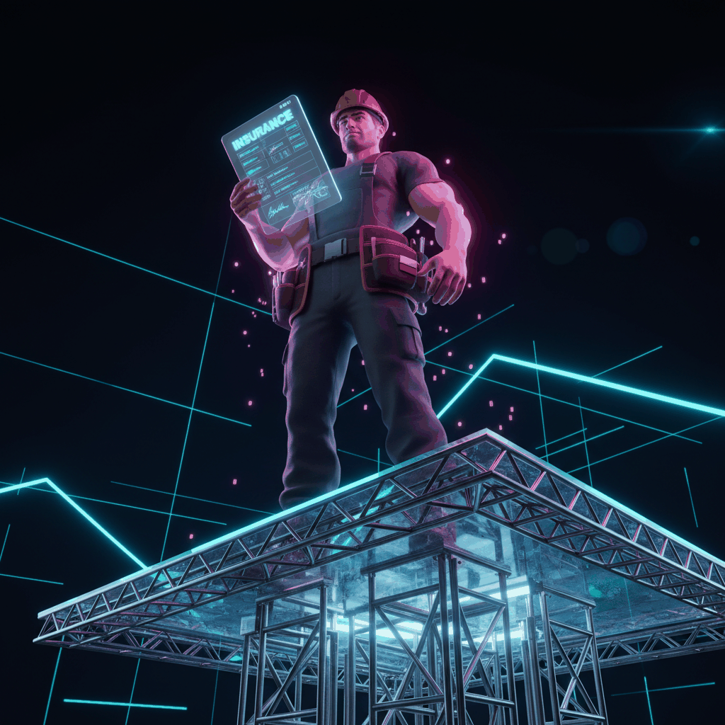 Professional roofer with digital technology managing insurance partnerships - roofing insurance jobs