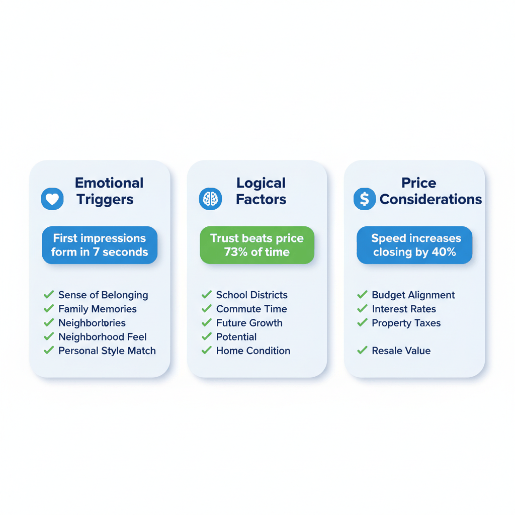 Psychological decision factors vs logical factors in homeowner contractor selection - painting contractor psychology comparison chart